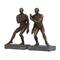 9.75" Modern Polystone Leaning Men Bookends, 2ct.